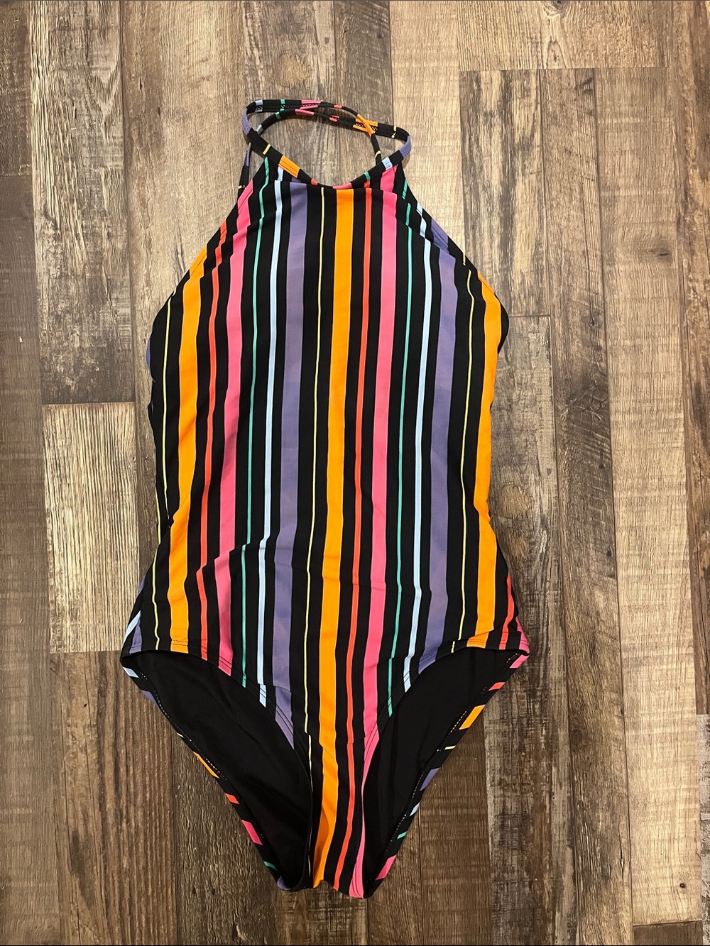 Nautica Striped One-Piece Swimsuit
